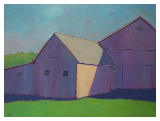 Purple Passion Art Print by Carol C Young. The Creative Barn