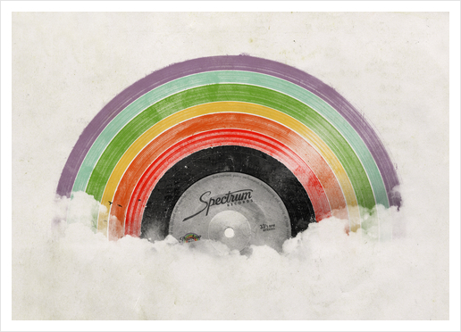 Rainbow Classic Art Print by Florent Bodart - Speakerine