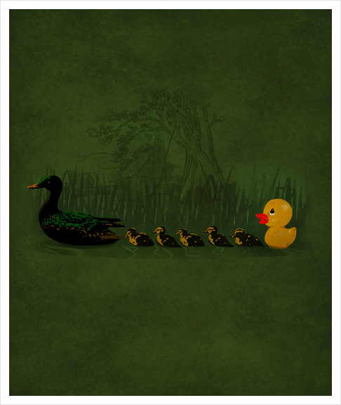 Rubber Ducky Art Print by dEMOnyo