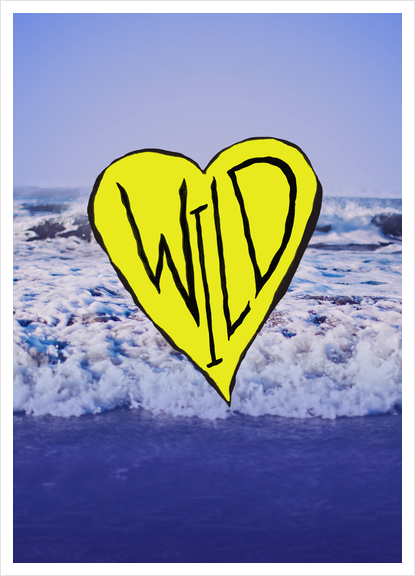 Wild Heart Waves Art Print by Leah Flores