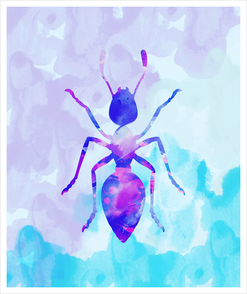 Abstract Ant Art Print by Amir Faysal