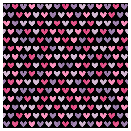 Cute Hearts Art Print by Amir Faysal