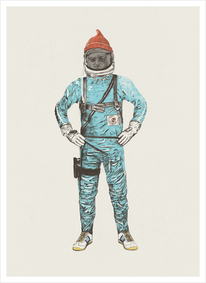 Zissou In Space Art Print by Florent Bodart - Speakerine