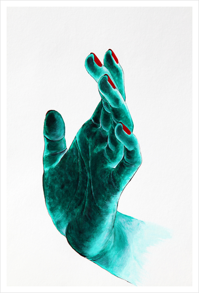 Hand Art Print by Nika_Akin