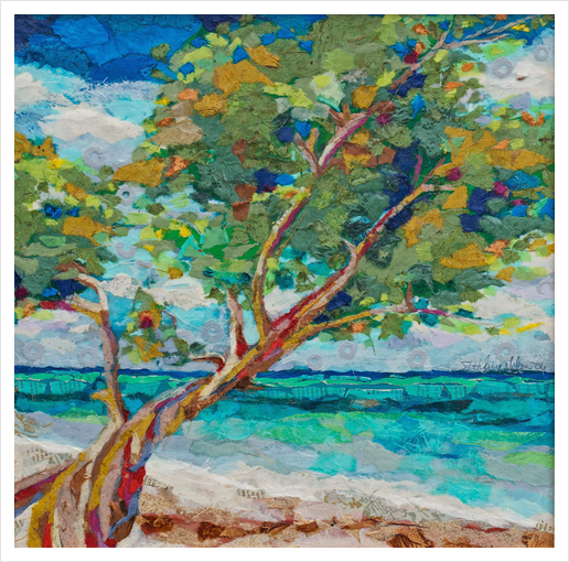 Beach Tree II Art Print by Elizabeth St. Hilaire