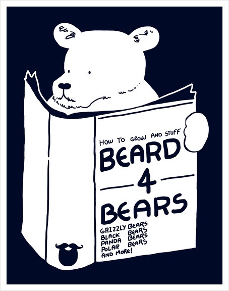 Beard For Bears Art Print by Tobias Fonseca
