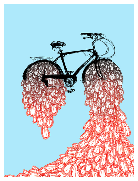 Bike Art Print by Alice Holleman