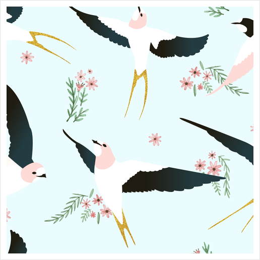 Birds Art Print by Uma Gokhale
