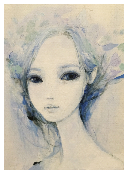 Blue 24 Art Print by Ai Natori