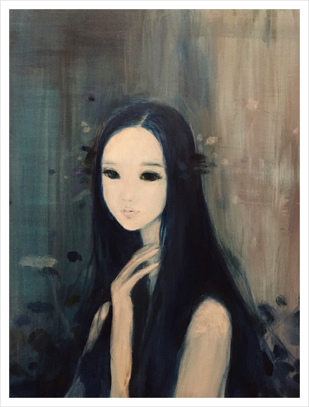 Blue 36 Art Print by Ai Natori