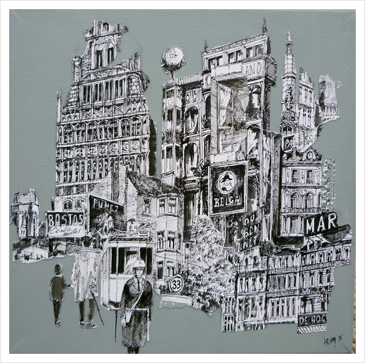 Bruxelles n°2 Art Print by Koen De Weerdt