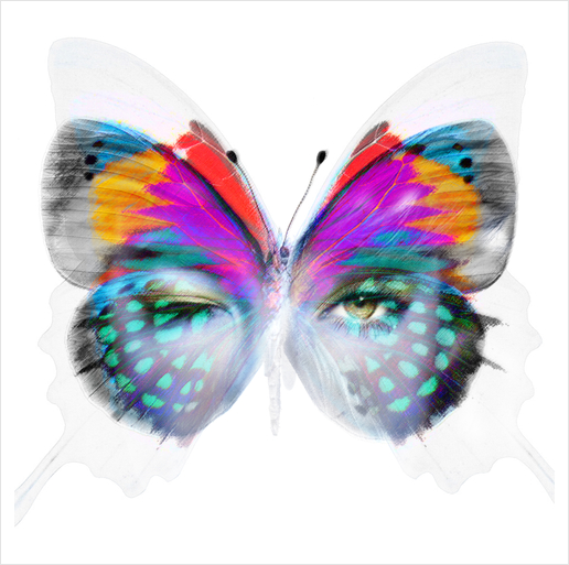 Masque Papillon Art Print by Vic Storia