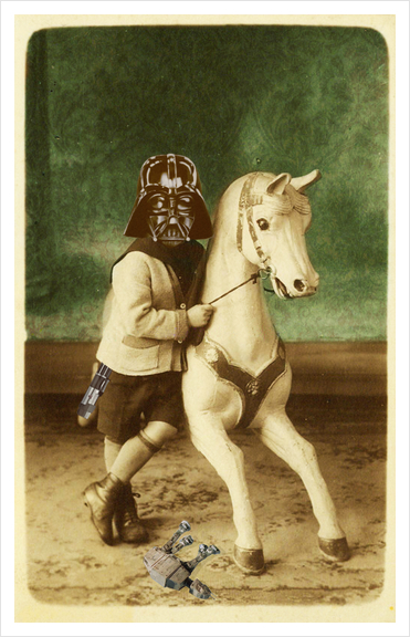Darth Vader childhood Art Print by tzigone