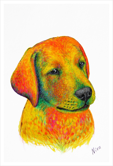 Dog Art Print by Nika_Akin