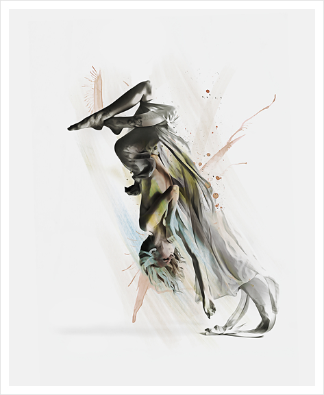 Drift Contemporary Dance Two Art Print by Galen Valle