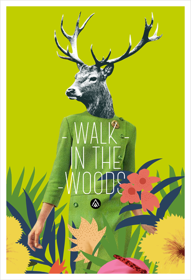 Walk in the woods Art Print by Alfonse