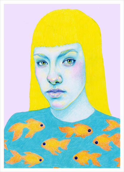Something Fishy Art Print by natalie foss