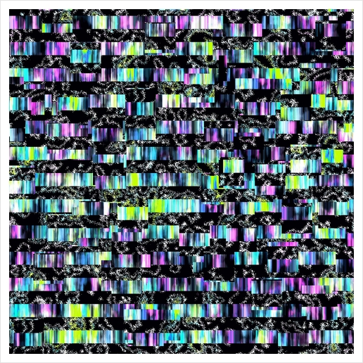 Crazy Funky-Colored Experimental Pattern Art Print by Divotomezove
