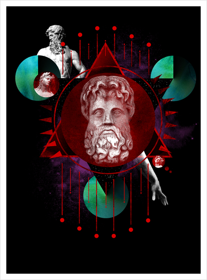 Geometric Gods Art Print by TenTimesKarma