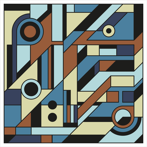 De Stijl Abstract Geometric Artwork 3 Art Print by Divotomezove
