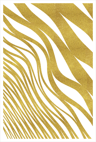 Golden Wave Art Print by Uma Gokhale