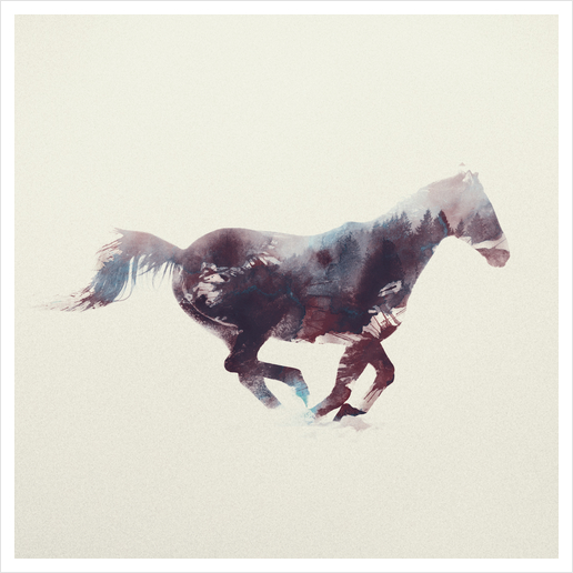 Horse Art Print by Andreas Lie