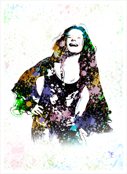 Janis Joplin - Piece Of My Heart - Pop Art Art Print by William Cuccio WCSmack