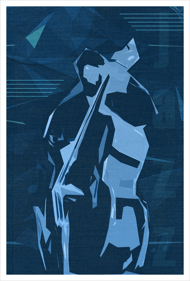 Jazz Contrabass Poster Art Print by cinema4design