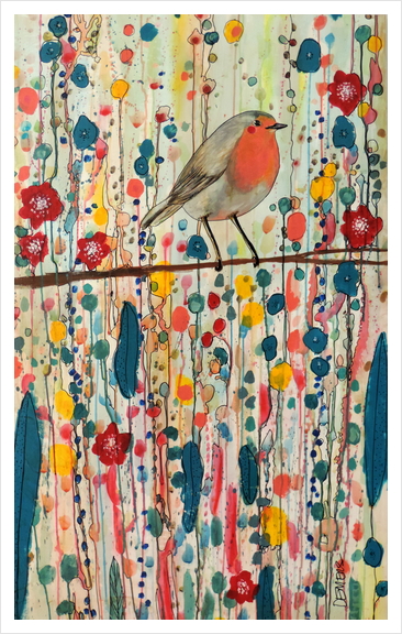 Je ne suis pas qu'un oiseau Art Print by Sylvie Demers