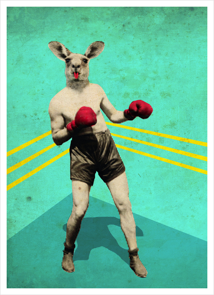 Kang-boxing Art Print by tzigone