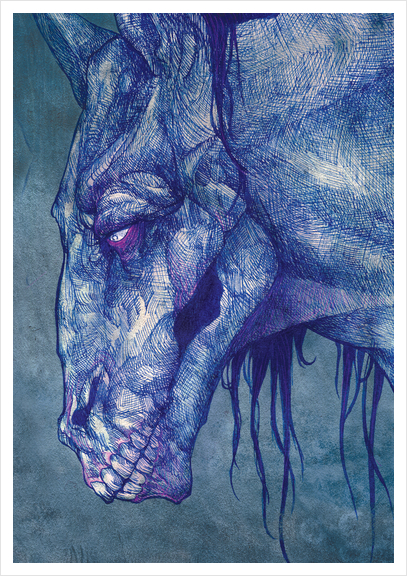 Kelpie Art Print by Alice Holleman