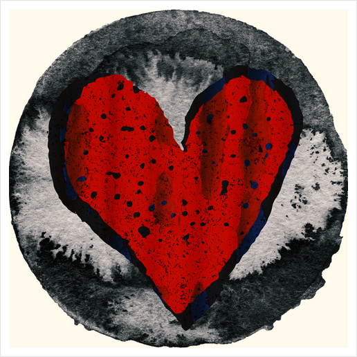 The Heart Art Print by inkycubans
