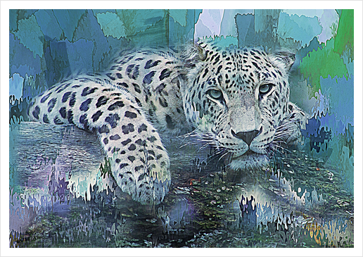 Leopard Art Print by Galen Valle