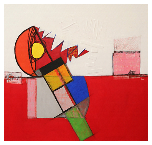 L'Homme Balance Art Print by Pierre-Michael Faure