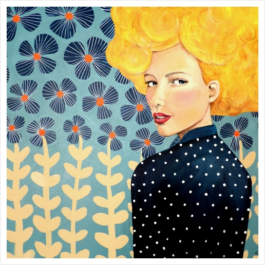 Lucie Art Print by Sylvie Demers