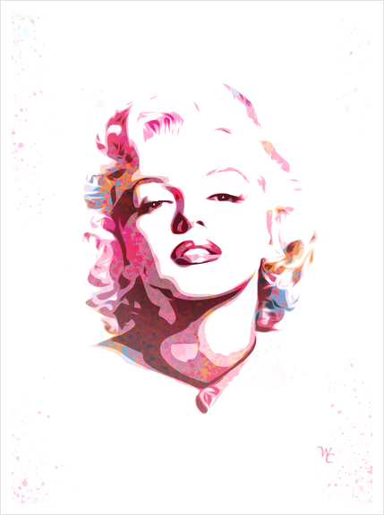 Marilyn Monroe - Watercolor -  Pop Art Art Print by William Cuccio WCSmack