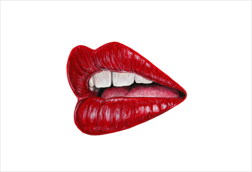 Lips Art Print by Nika_Akin