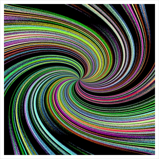 Abstract Colorful Twirl Art Print by Divotomezove