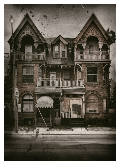 Nos 9 - 11 Spadina Road 1 Old Film Version Art Print by The Learning Curve Photography