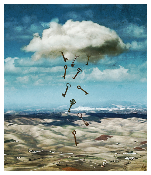 The cloud Art Print by Seamless