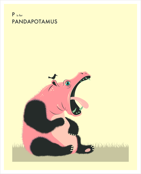 PANDAPOTAMUS Art Print by Jazzberry Blue