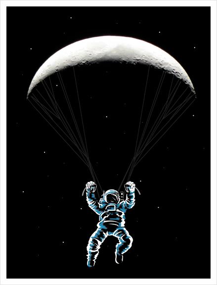 The Paratrooper Art Print by dEMOnyo