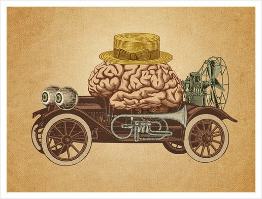 Intelligent Car Art Print by Pepetto
