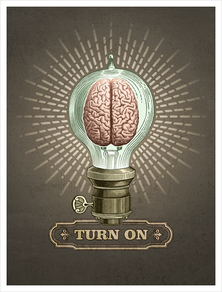 Turn On Art Print by Pepetto