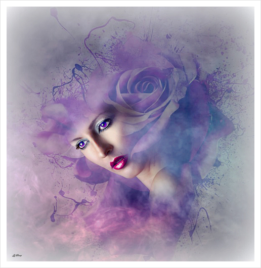 FADED BEAUTY Art Print by G. Berry
