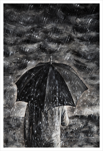 Rain Art Print by Nika_Akin