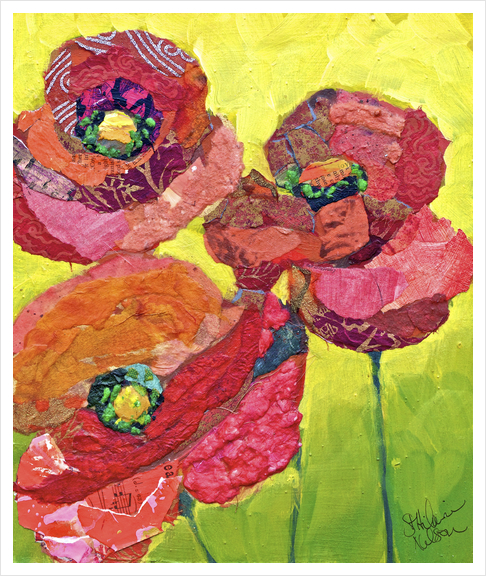 Red Poppies Art Print by Elizabeth St. Hilaire