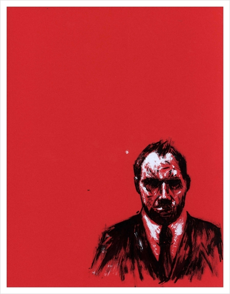 Red Man 1 Art Print by Aaron Morgan