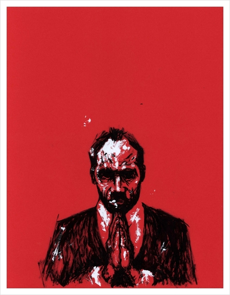 Red Man #6 Art Print by Aaron Morgan
