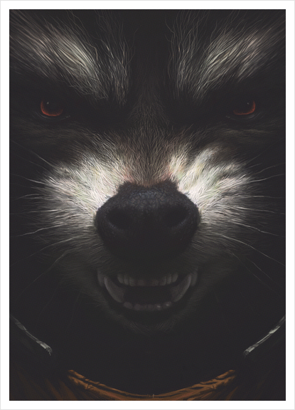 Rocket Raccoon Art Print by yurishwedoff